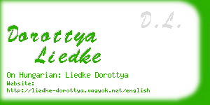 dorottya liedke business card
